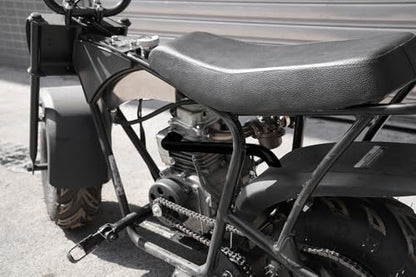 JMCHstore Mini Bike Header Pipe for Coleman B100 Mega moto MM80 Black - color: Black