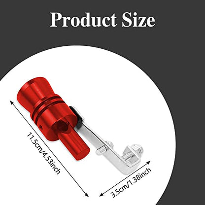 2PCS Car Turbo Whistle, Aluminum Alloy Universal Turbo Whistle - color: Red
