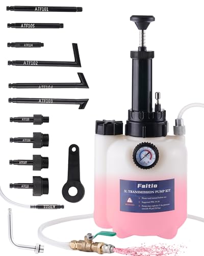 3L Transmission Fluid Transfer Pump w/ 12 ATF Adapters - size: 3L, Manual