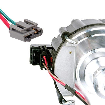 MAS Performance HEI Distributor & Spark Plug Wires & Free Pigtail Wire Harness Combo Kit Compatible with Chevy GMC SBC 305 350 BBC 454 65k Coil 7500RPM DD-SBC-HEI-V8 Replacement for 850001R