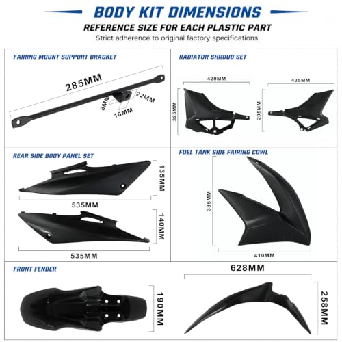 Plastics Fairing Kit for Hawk 250(All Years) - color: carbon fiber pattern