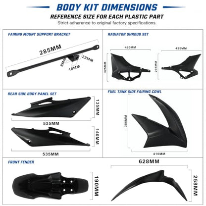 Plastics Fairing Kit for Hawk 250(All Years) - color: carbon fiber pattern