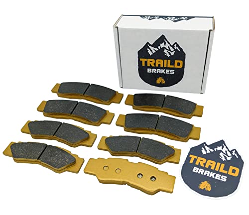 Traild Ceramic Brake Pads for Yamaha Wolverine 2021-2024 Front & Rear - style: Full Vehicle Set (No Parking Brake)
