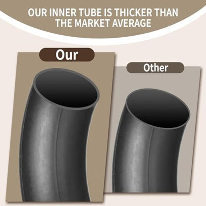 2 Pack 2.75/3.00-17 Heavy Inner Tube, 80/90-17 Replacement Tire - size: 2.75/3.00-17 (2 Pack)