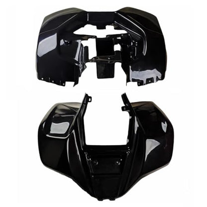 RedCap ATV Front & Rear Fender Body Kit for 150cc 250cc Kazuma Dingo Lacoste Panda Compatible with Suzuki LT80 Kawasaki KFX80 Kazuma RedCat Roketa SunL TaoTao Coolster Baja Chinese ATV Quad (Black) - color: Black
