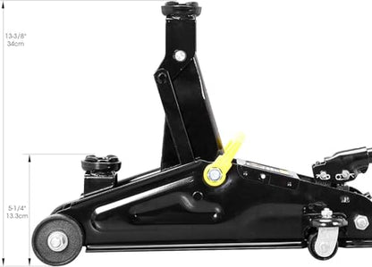 Big RED AT82001BR Hydraulic Trolley Service/Floor Jack Combo with 2 Jack Stands, 2 Ton (4,000 lb), Black - size: 2 Ton (4,000 lb) with Jack Stands