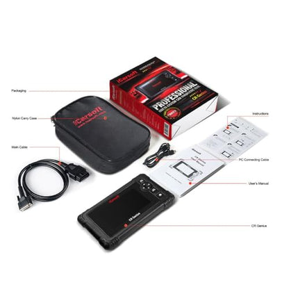 iCarsoft CR Genius 5'' Multi-Brand Vehicle Multi-Systems/Quick Test/Actuation Test/Touch Screen Car Diagnostic Scan Tool - size: 5'' Large