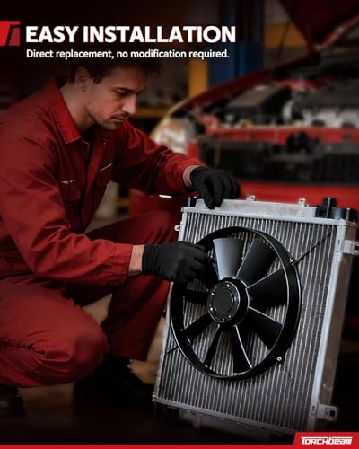 Torchbeam Universal Engine Cooling Radiator Fan 14 inch Slim Fan Assembly - size: 14 in Universal
