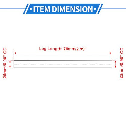 1" OD 0° 6063 Aluminum Alloy Tube Intercooler Pipe 3" Length - size: 1"OD 3"Length