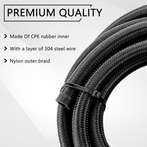 6AN Automatic Transmission Cooler Line Kit for 4L60E 4L65E - style: Style 1 with clamps
