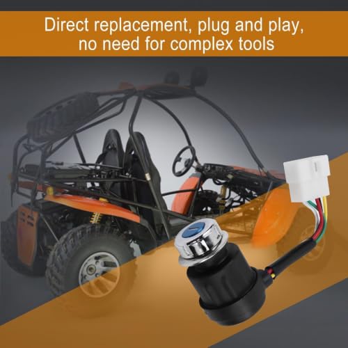 5 Wire 5 Pin Ignition Key Switch Fit for Go Kart Dune Buggy ATV 4 Wheeler