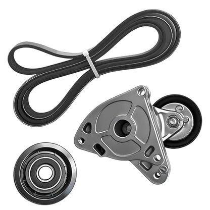 Serpentine Belt Kit With Drive Belt Tensioner And Idler Pulley For - size: Honda Cr-v (12-14)