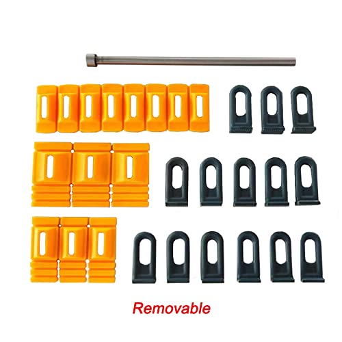 Car Dent Repair Tools Heavy Duty Paintless Repair Removal Tools Strong Dent Puller Handle Lifter Yellow Glue Tabs Powerful Body Repair Dent Remover Tool Kit (Yellow)