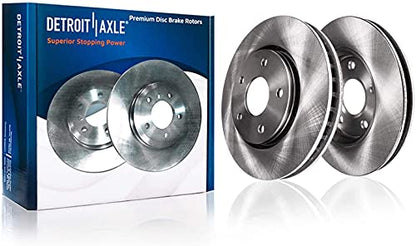 Detroit Axle - 292mm Front Disc Rotors Left Brake Caliper Replacement - size: 3BR3700608/kit