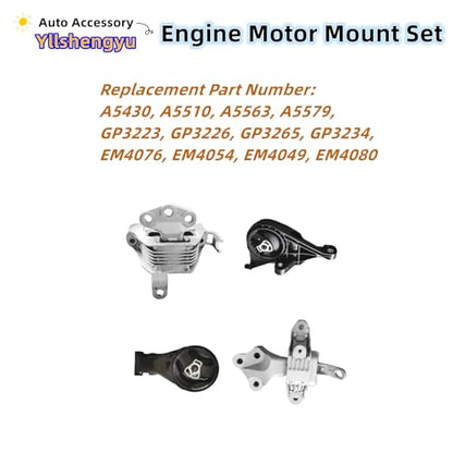 Engine Motor Transmission Mount Kit for Cruze 2011-2017 - size: Cruze 2011-2015 1.4L