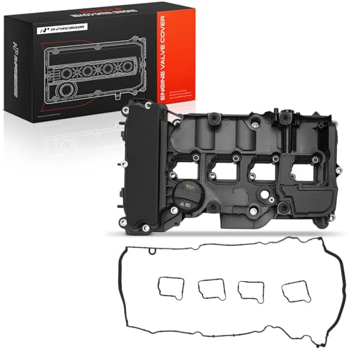 A-Premium Engine Valve Cover with Valve Cover Gasket Compatible with Mercedes-Benz C180 2011-2012, C200/E250 2011-2014, C250 2012-2015, E200 2012-2013, SLK200/SLK250 2012-2015, L4 1.8L