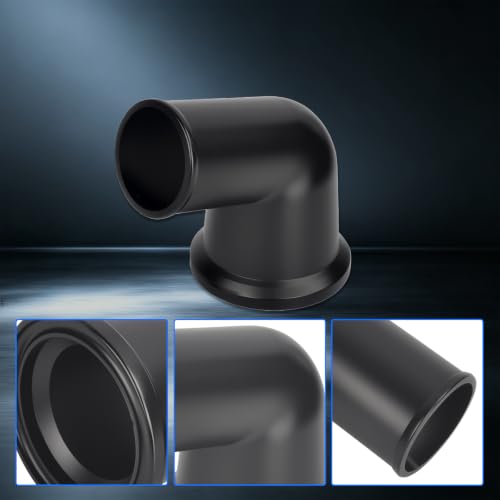 15° Swivel Water Neck Aluminum Black Thermostat Housing - color: Black, size: 15 Degrees Style1