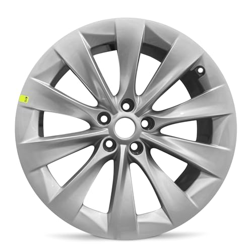 For 2015-2021 Tesla Model X 20 Inch Rear Silver Alloy - Genuine OEM Rim - Road Ready SUV Wheel - color: Silver