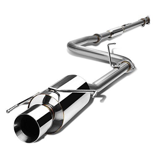 Auto Dynasty 4" Rolled Catback Exhaust System For 1997-2001 Honda Prelude