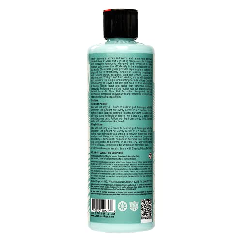 Chemical Guys, C4 Clear Cut Correction Compound for Paint Defects, 16 oz - style: C4 Correction Compound