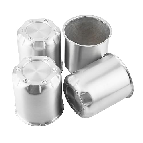 4Pcs 3.27" OD 3.72" H Gear Style Trailer Wheel Center Caps for Rim - size: 3.27" OD 3.72" H