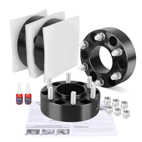 FLYCLE 6x5.5 Hubcentric Wheel Spacers for 2024 2025 2026 Tacoma with M14x1.5, 2 inch 6x139.7mm Wheel Spacer 95.2mm Center Bore for 2022-2026 Tundra,2023-2026 Sequoia, 2021-2026 LX600,2023-2025 GX550 - size: 2 Inch(2024 Tacoma)