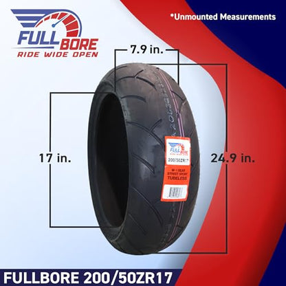 FULL BORE M1 200/50ZR17 Rear Motorcycle Tire Radial 200/50-17