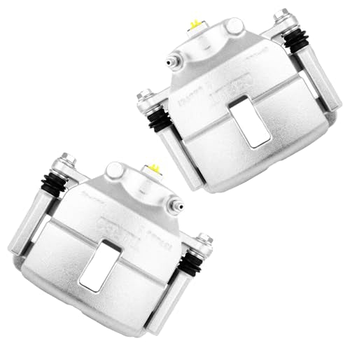 cciyu Front Left & Right Brake Calipers With Bracket 18-B4882 18-B4883 - size: Front[18-B4882+18-B4883]