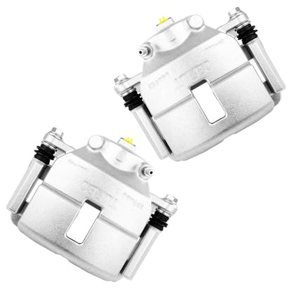 cciyu Front Left & Right Brake Calipers With Bracket 18-B4882 18-B4883 - size: Front[18-B4882+18-B4883]