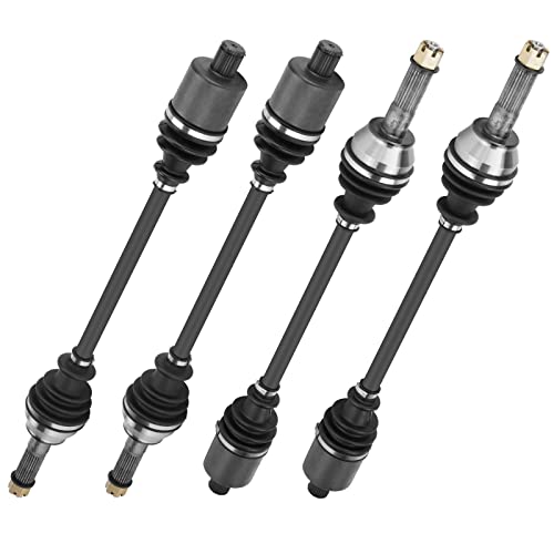 Front Rear Left Right ATV CV Axles shaft Assembly Set for Polaris Ranger 900 Crew/XP 2014-2018, for Ranger XP 1000/Crew XP 1000 2017-2018, Ranger Diesel Crew 2015-2017- Full Set - size: 4 * CV Axle(2 * Front CV Axle & 2 * Rear CV Axle)