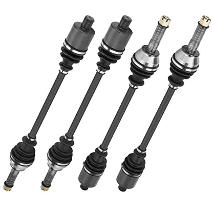 Front Rear Left Right ATV CV Axles shaft Assembly Set for Polaris Ranger 900 Crew/XP 2014-2018, for Ranger XP 1000/Crew XP 1000 2017-2018, Ranger Diesel Crew 2015-2017- Full Set - size: 4 * CV Axle(2 * Front CV Axle & 2 * Rear CV Axle)