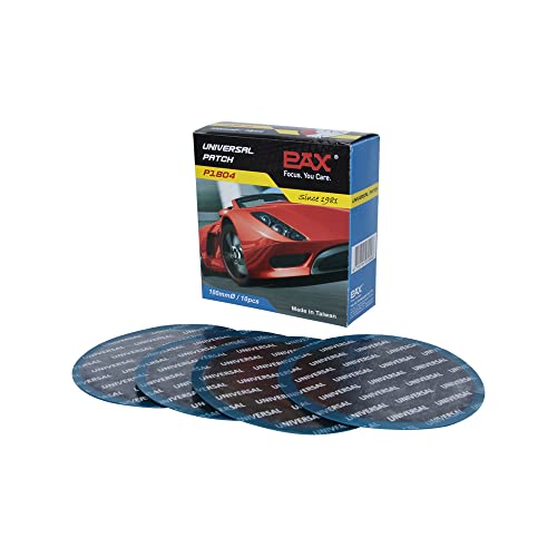 PAX 10 Pcs 100mm Round Universal Tire and Tube Patch Repair Kits, for Radial and Bias Tires Truck, Tractor, Agricultural Vehicles, Motorcycle, BMX, ATVs, River Floating, Inflatable Rubber - size: 100mm