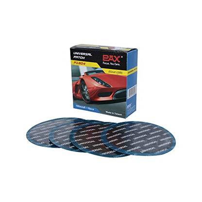 PAX 10 Pcs 100mm Round Universal Tire and Tube Patch Repair Kits, for Radial and Bias Tires Truck, Tractor, Agricultural Vehicles, Motorcycle, BMX, ATVs, River Floating, Inflatable Rubber - size: 100mm