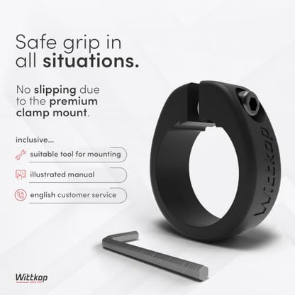 Wittkop Bike Grips With Innovative 3-Zone Design Made in Germany - Ergonomic Non-Slip Comfort and EFC Zones for Optimized Grip & Comfort - Handlebar - style: Comfort