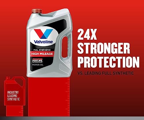 Valvoline™ Full Synthetic High Mileage with MaxLife™ Technology SAE 0W-20 Motor Oil, (Model: 852399), 5 QT (Pack of 2) - size: 5 qt (Pack of 2), style: Full Synthetic High Mileage