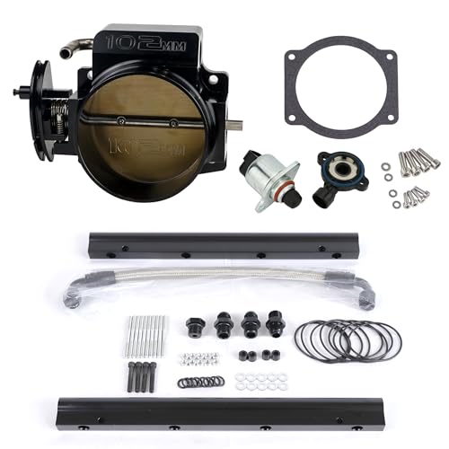 300-117 Hi-Ram EFI LS Intake Manifold with 102mm Throttle Body - size: 300-117KIT Black