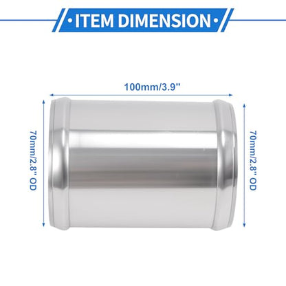 2.75" OD 0° 6063 Aluminum Alloy Tube Intercooler Pipe 4" Length - size: 2.75"OD 4"Length