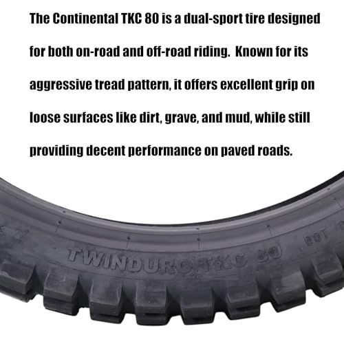 Continental TKC 80 120/70-19 60Q TL Twinduro M+S Front Motorcycle Tire - size: 90/90-21