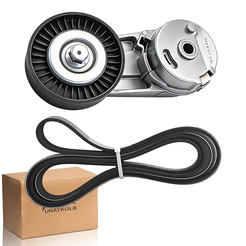 Serpentine Drive Belt and Tensioner Component Kit For Chevrolet Pontiac - size: Chevy Cobalt, Hhr, Pontiac G5, Saab 9-3 (00-10)