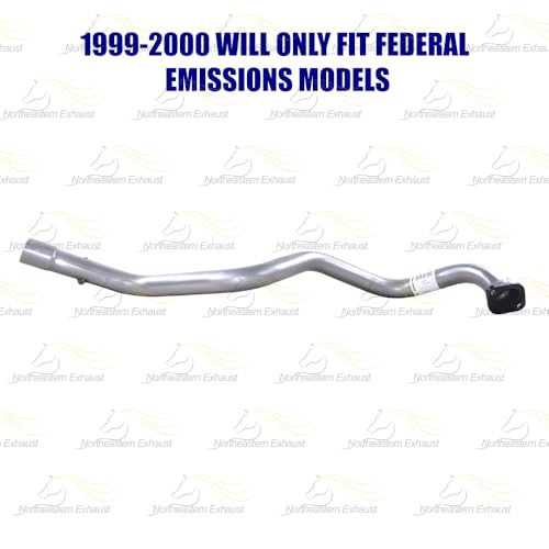 Northeastern Exhaust | Stainless Steel Exhaust Tail Pipe Compatible for 4Runner 1996-2002 3.4L | Free Gasket, Hanger and Bolts & Nuts Included | Automotive Replacement Part
