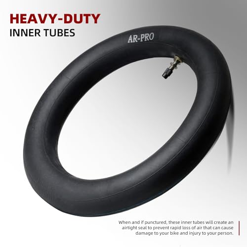 (2-Pack) AR-PRO 3.00/3.50-12" Dirt Bike Inner Tubes with TR4 Valve Stem - 80/200-12 Motocross Bike Tire Replacement Inner Tubes Compatible with Honda CRF50/XR70, Yamaha TTR 90/100, and More - size: 3.00/3.50-12", TR4 Valve
