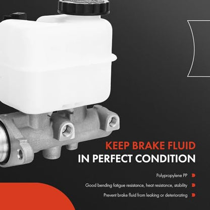 A-Premium Brake Master Cylinder with Reservoir and Cap