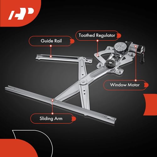 A-Premium Front Driver Side Power Window Regulator with Motor (2-Pin) - style: Front Driver