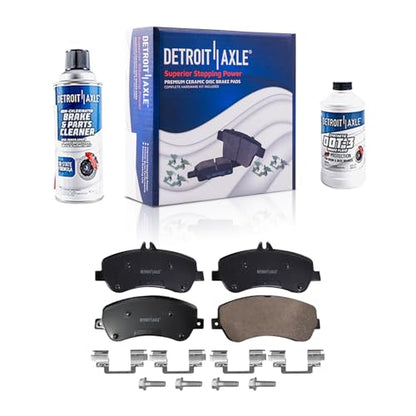 Detroit Axle - Front Brake Pads for 2013-2015 Mercedes-Benz GLK250 - size: 4P58084/Kit