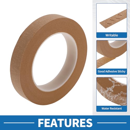 Painters Tape Easy Removal 0.8 Inches x 52.5 Yards Tape Brown - color: Brown, size: 0.8 Inches x 52.5 Yards