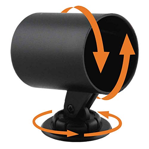 GlowShift Universal Black Single Swivel Dashboard Gauge Pod Holder