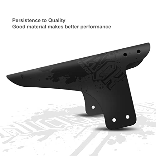 Mountain Bike Fenders, Fits 20-29 Inch MTB, 2-Piece Set - color: A-Black