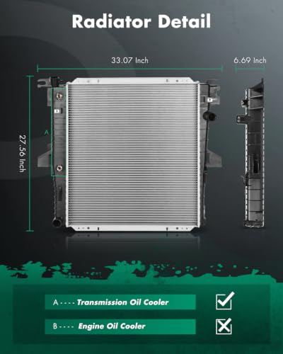 SCITOO Engine Cooling Radiator compatible with Ford for Mercury - size: 1824