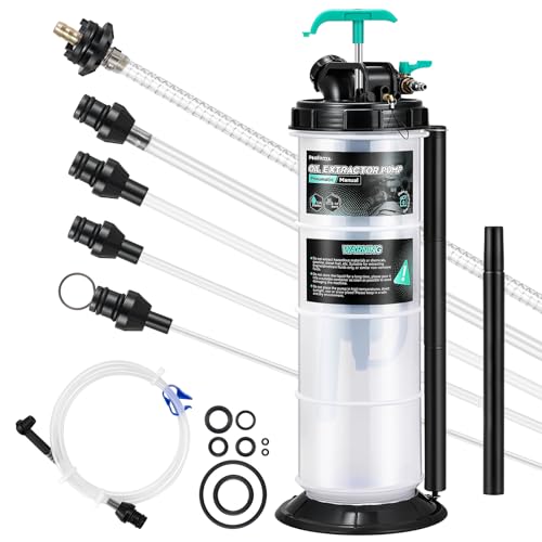Poafamx 7.5L Oil Extractor Pump Pneumatic/Manual, 2 Gallon Fluid Extractor - size: 2 Gallon