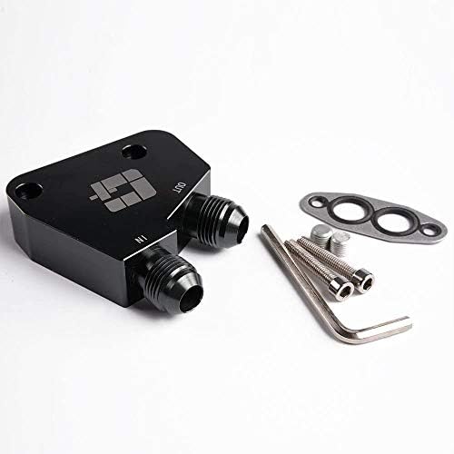 G-PLUS Engine Transmisson Oil Cooler Kit + Oil Cooler Sandwich Plate Replacement 25 Row Aluminum Fit for BILLET LS1 LS2 LS3 LSX VE HSV - color: Silver, size: LS1 LS2 LS3